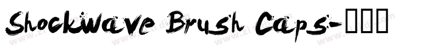 Shockwave Brush Caps字体转换